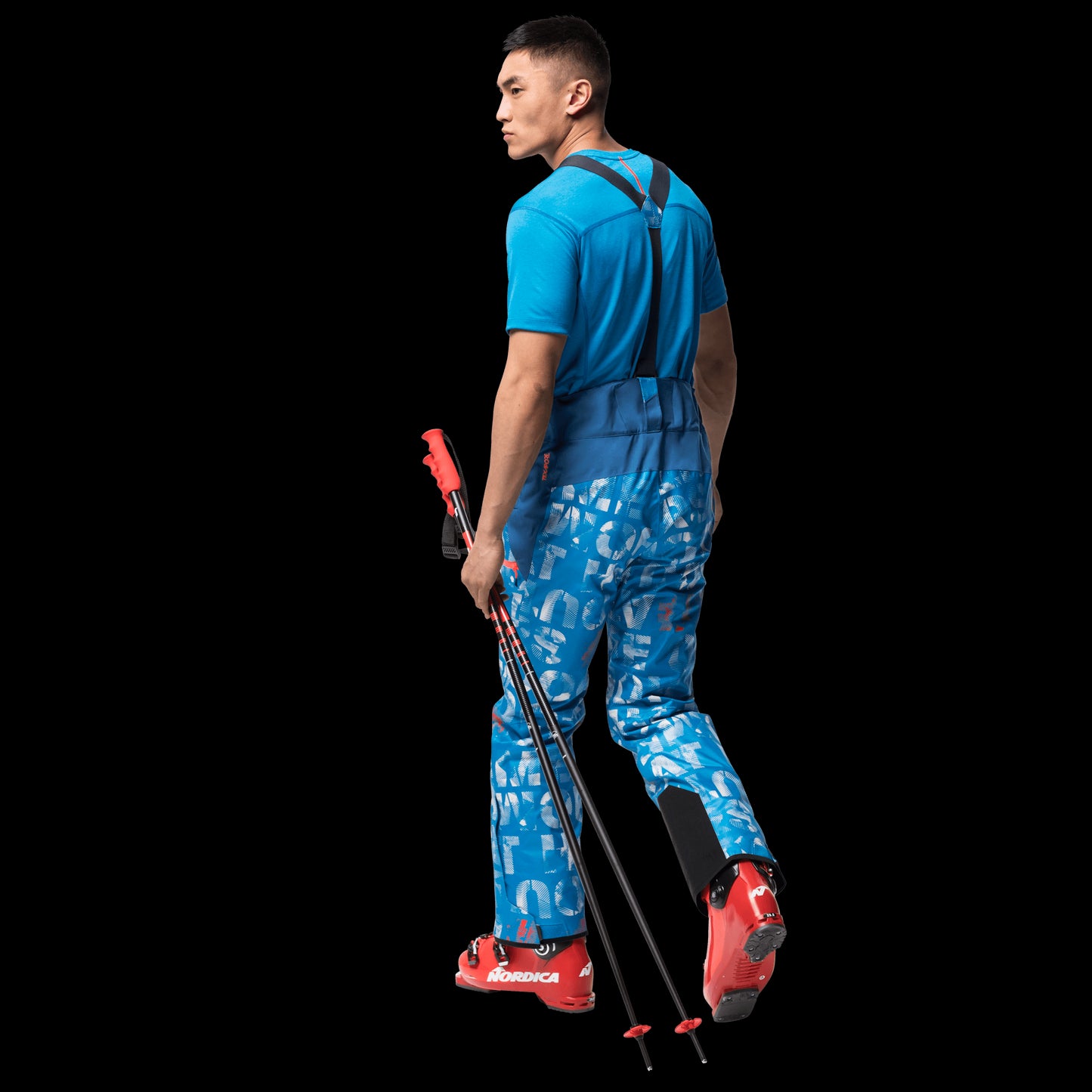 BIG SNOW PANTS M - blue pacific all over - 46