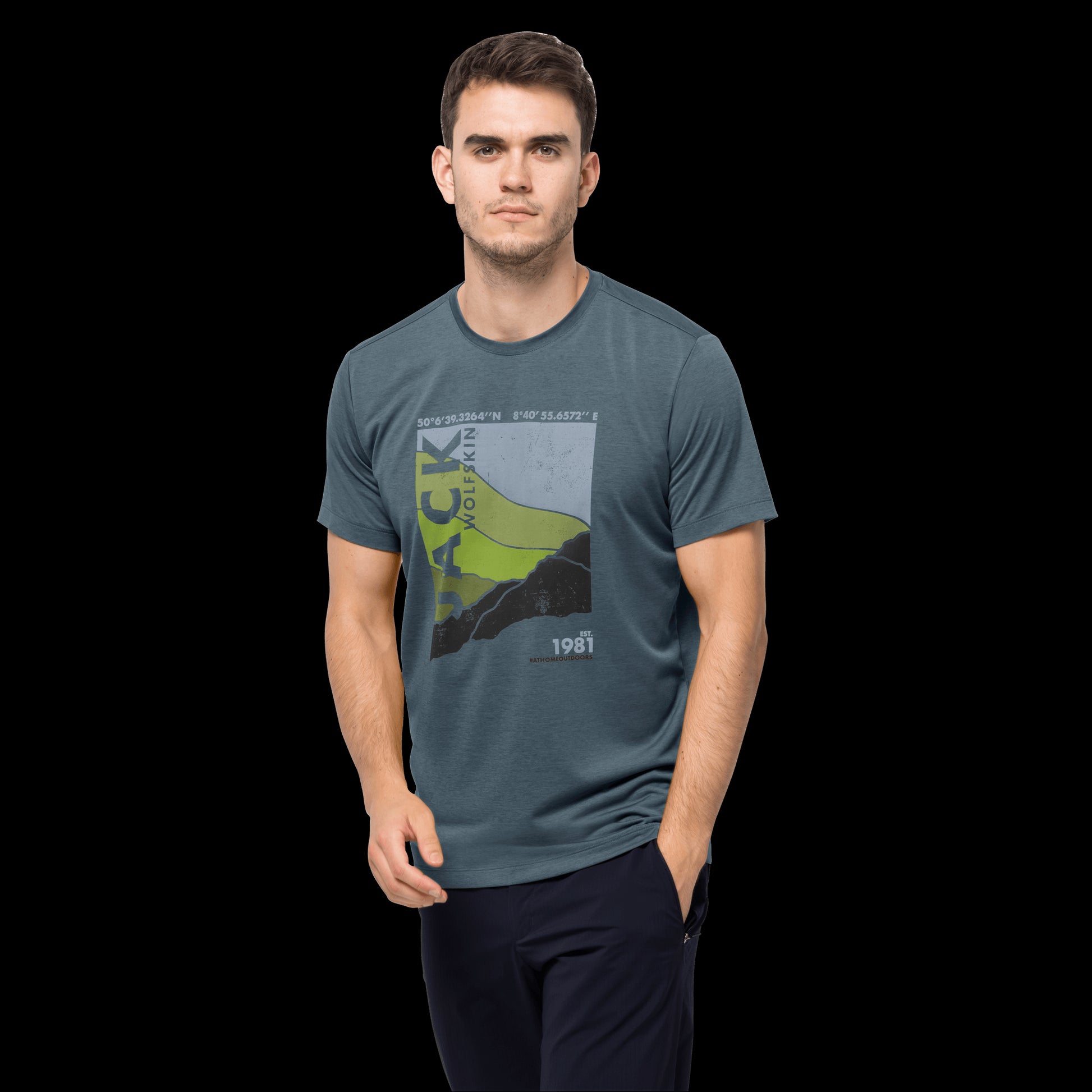 CROSSTRAIL GRAPHIC T M - storm grey - M