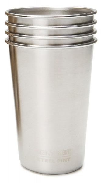Klean Kanteen Pint Cup 473ml 4er Pack - brushed stainless - -