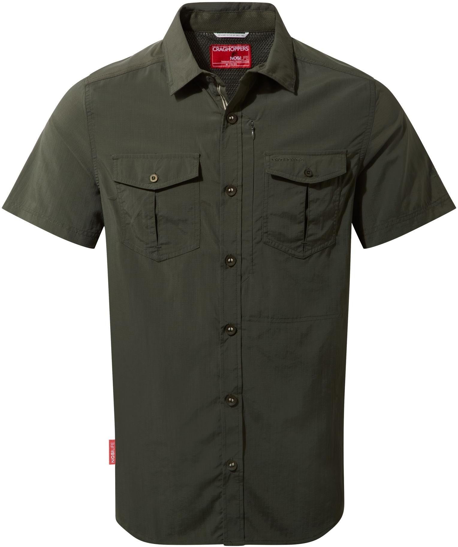 NosiLife Adventure II SS Shirt Ms - dark khaki - S