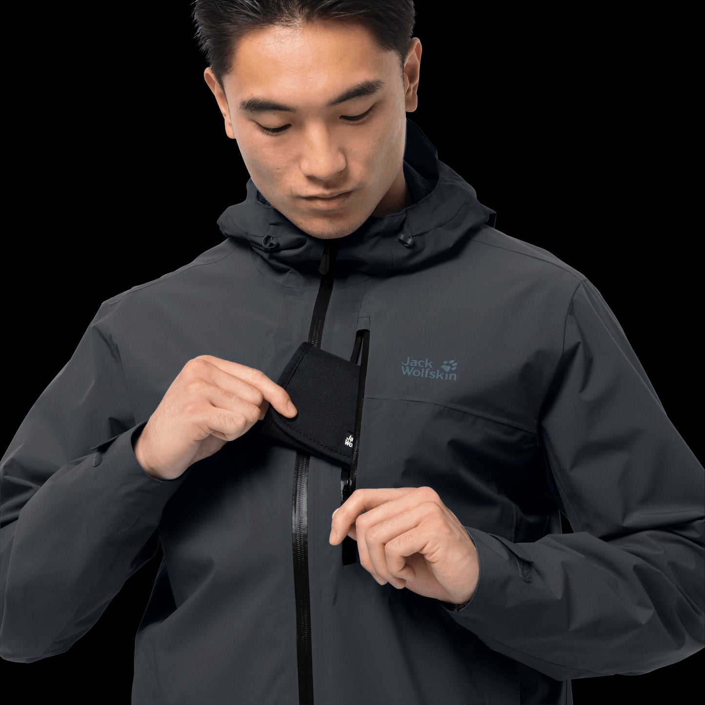 GO HIKE JACKET M - phantom - M