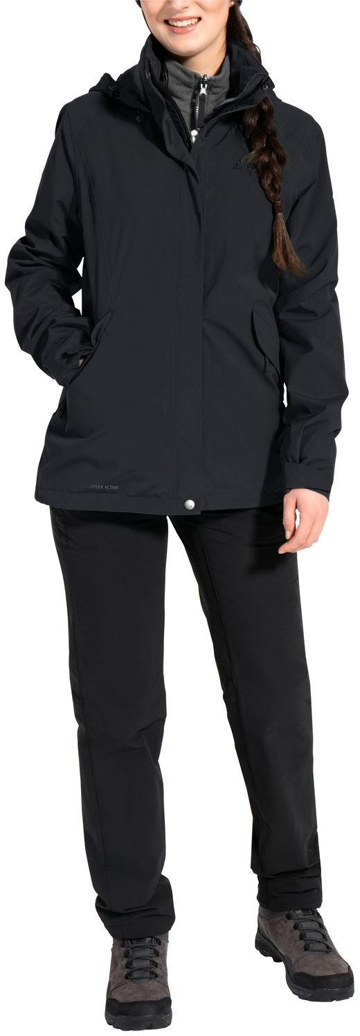 Wo Rosemoor 3in1 Jacket - Black - 42 Damen