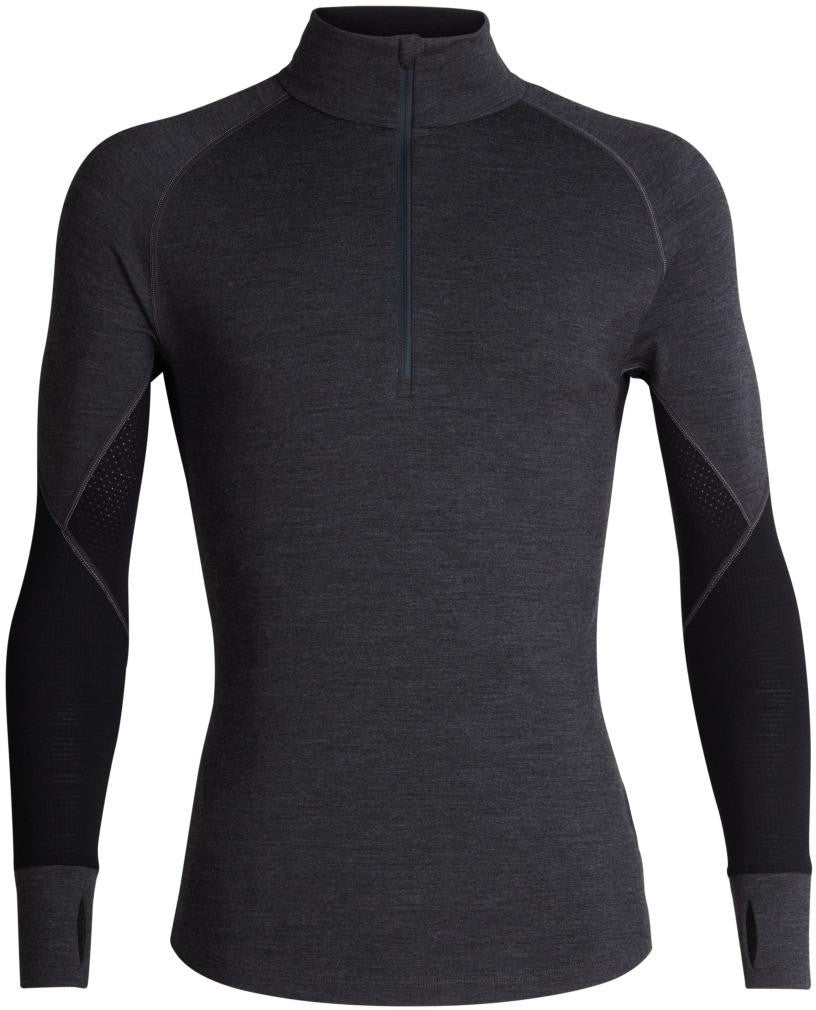 260 Zone LS Half Zip M - jet hthr/black - XXL