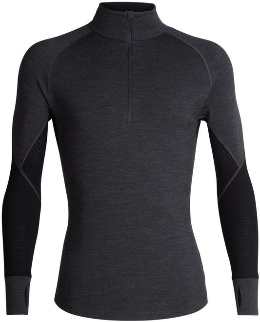 260 Zone LS Half Zip M - jet hthr/black - XXL