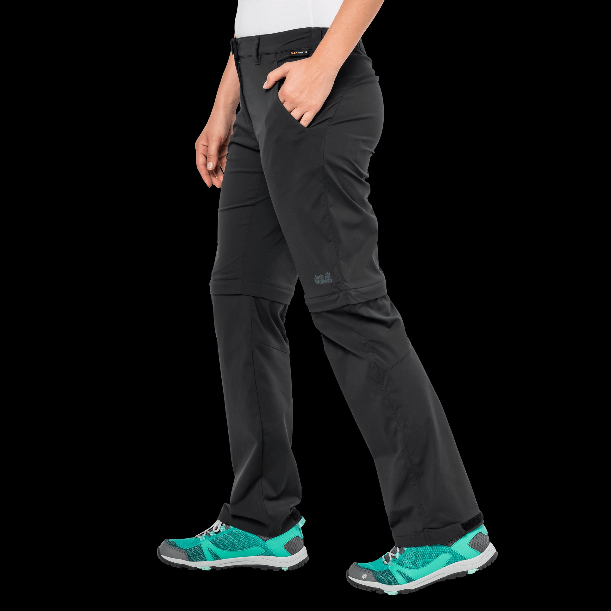 ACTIVATE LIGHT ZIP OFF WOMEN - Black - 42