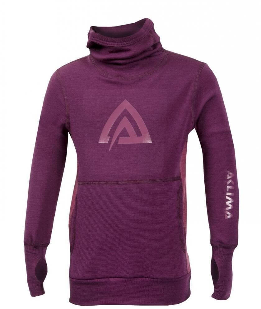 WW Hood Sweater Children - grape wine/damson - 100