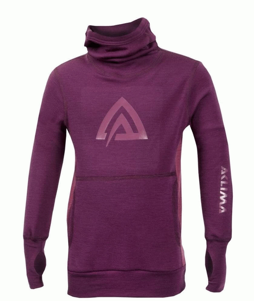 WW Hood Sweater Children - grape wine/damson - 100