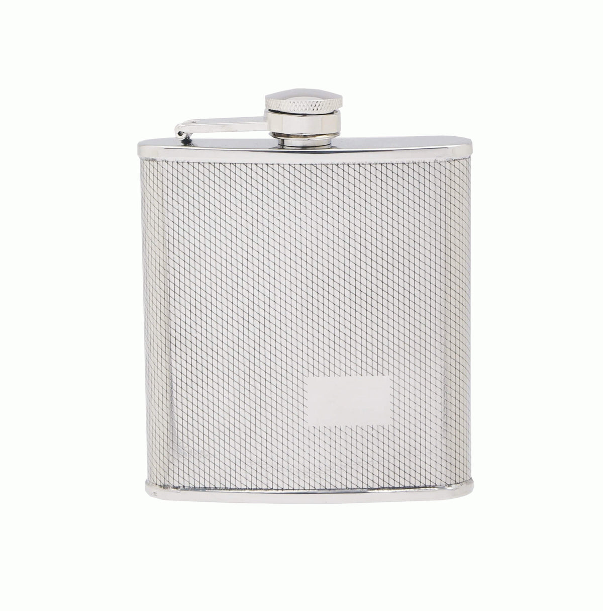 Flachmann eckig matt 180ml - - - -