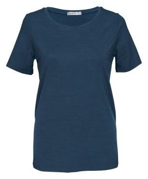 Salka Merino Damen Shirt - blau-meliert - S