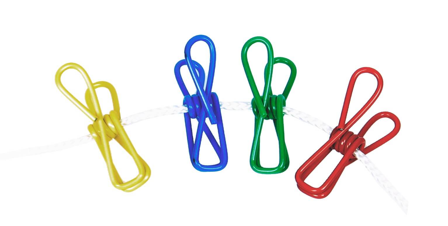 Wäscheklipps aus Metall 12Stck - - - -