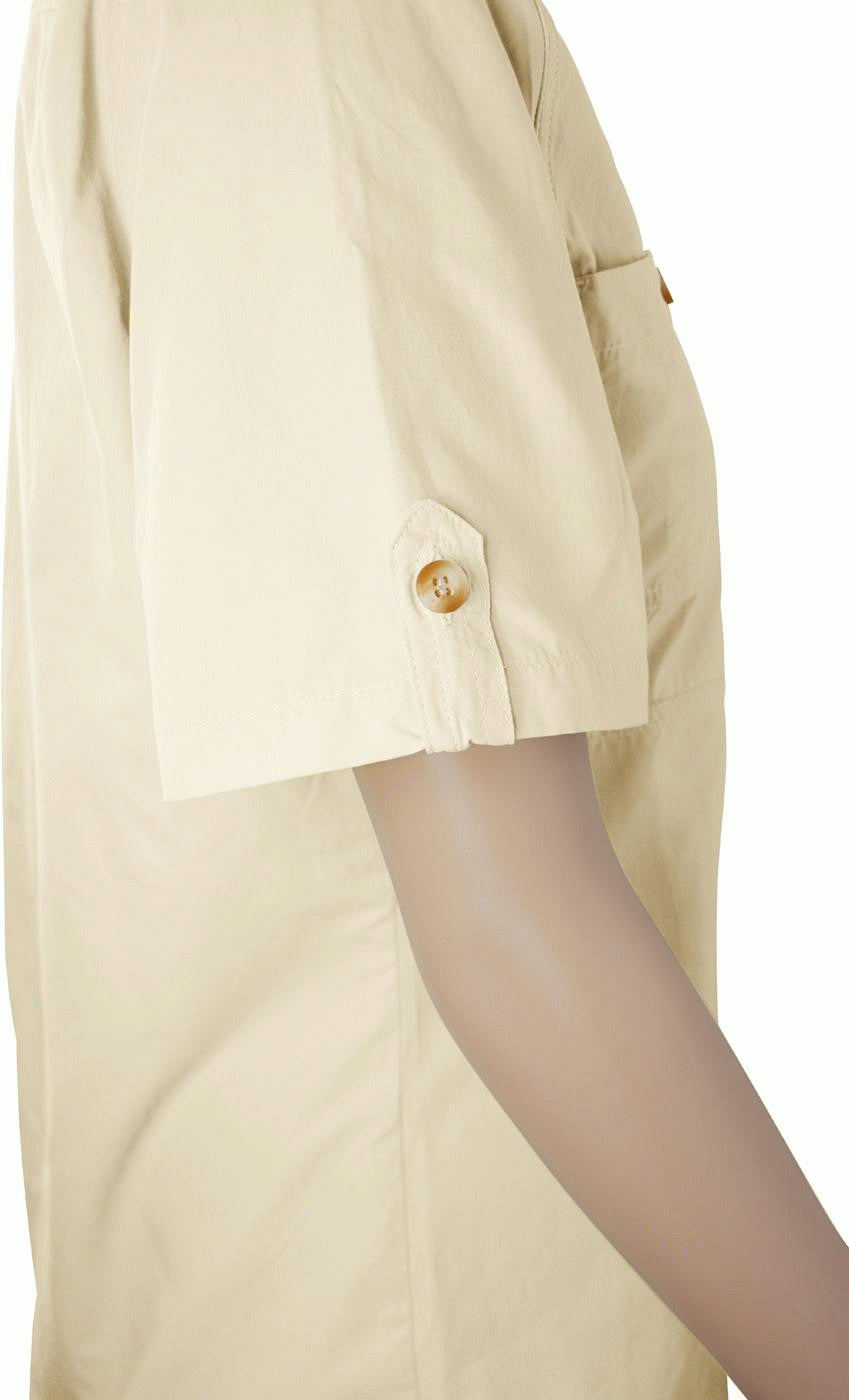 Eanes Damenhemd Kurzarm - Sand - 34 Damen