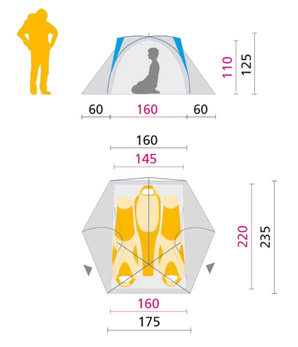 EXOLIGHT III - steel blue - ONE SIZE