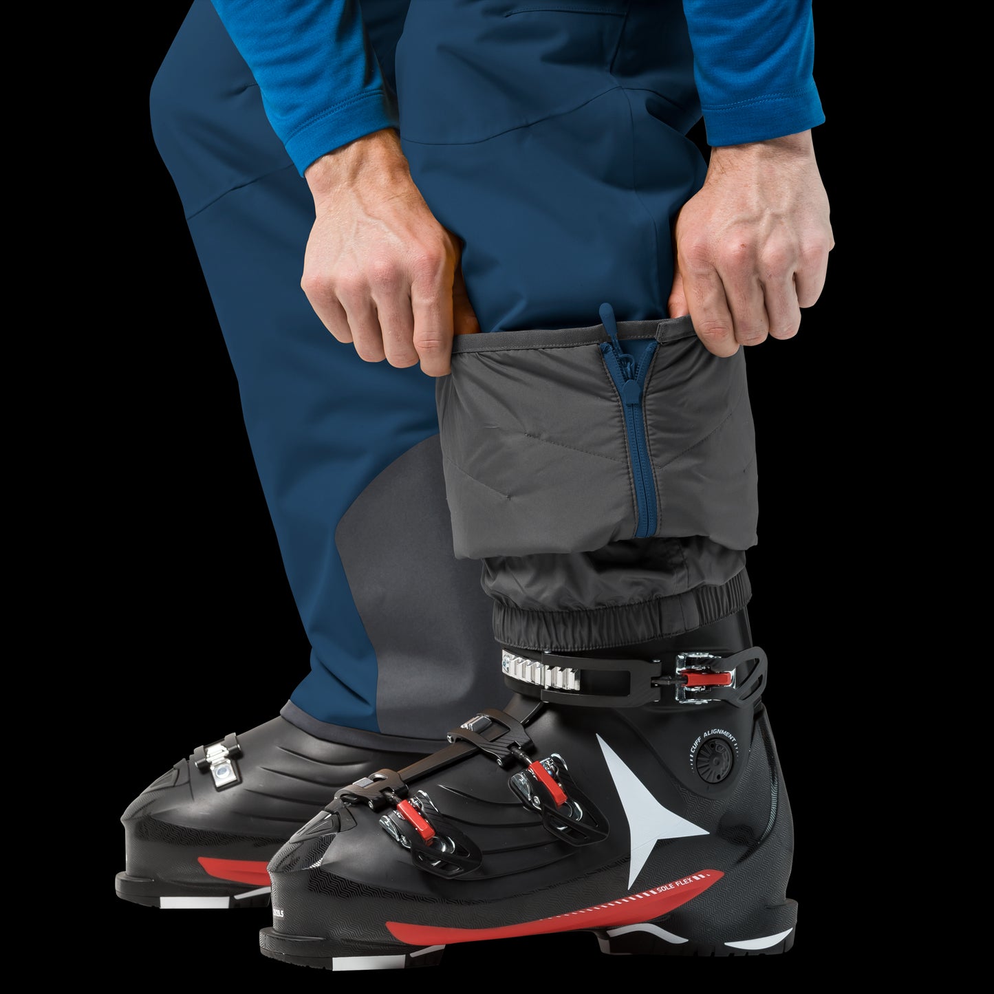 EXOLIGHT PANTS MEN - poseidon blue - 54