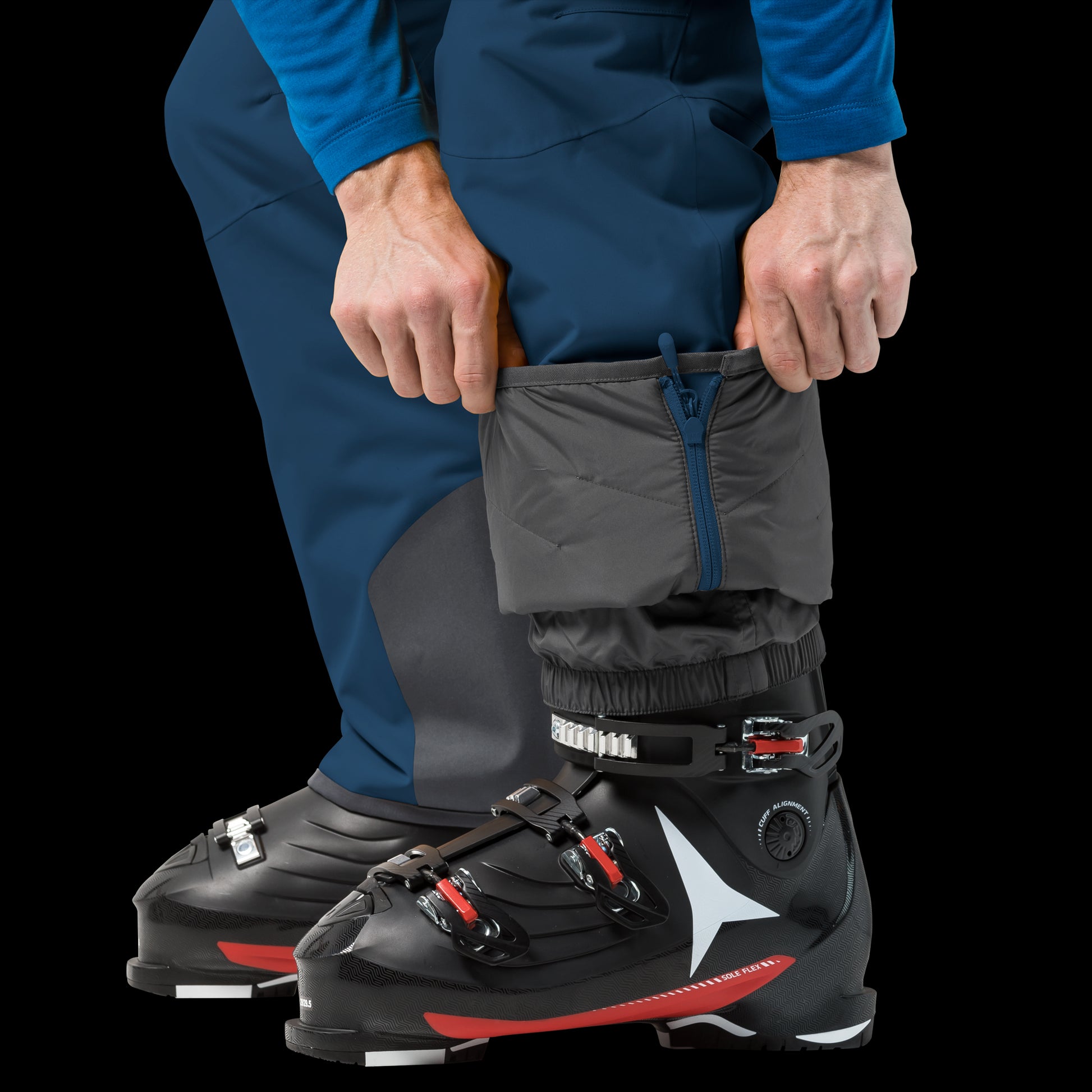 EXOLIGHT PANTS MEN - poseidon blue - 54