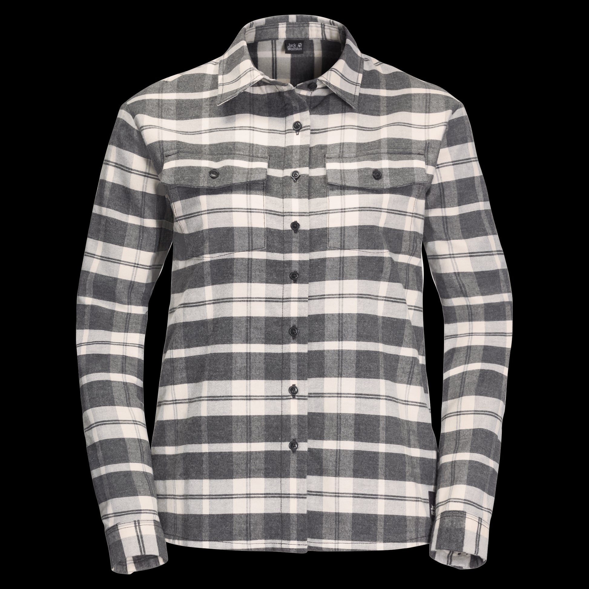 NATURE TIME SHIRT W - phantom checks - L