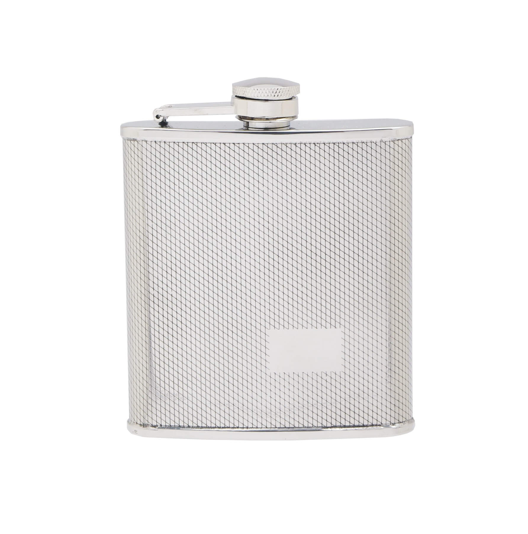 Flachmann eckig matt 180ml - - - -