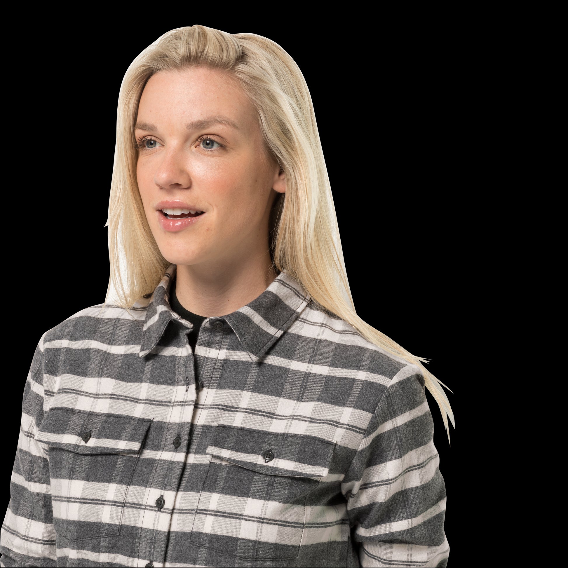 NATURE TIME SHIRT W - phantom checks - L