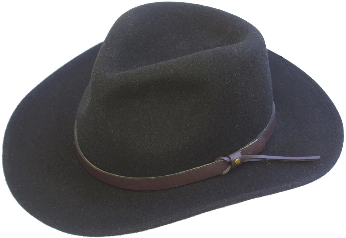 Hut Crushable Wolle - Black - L