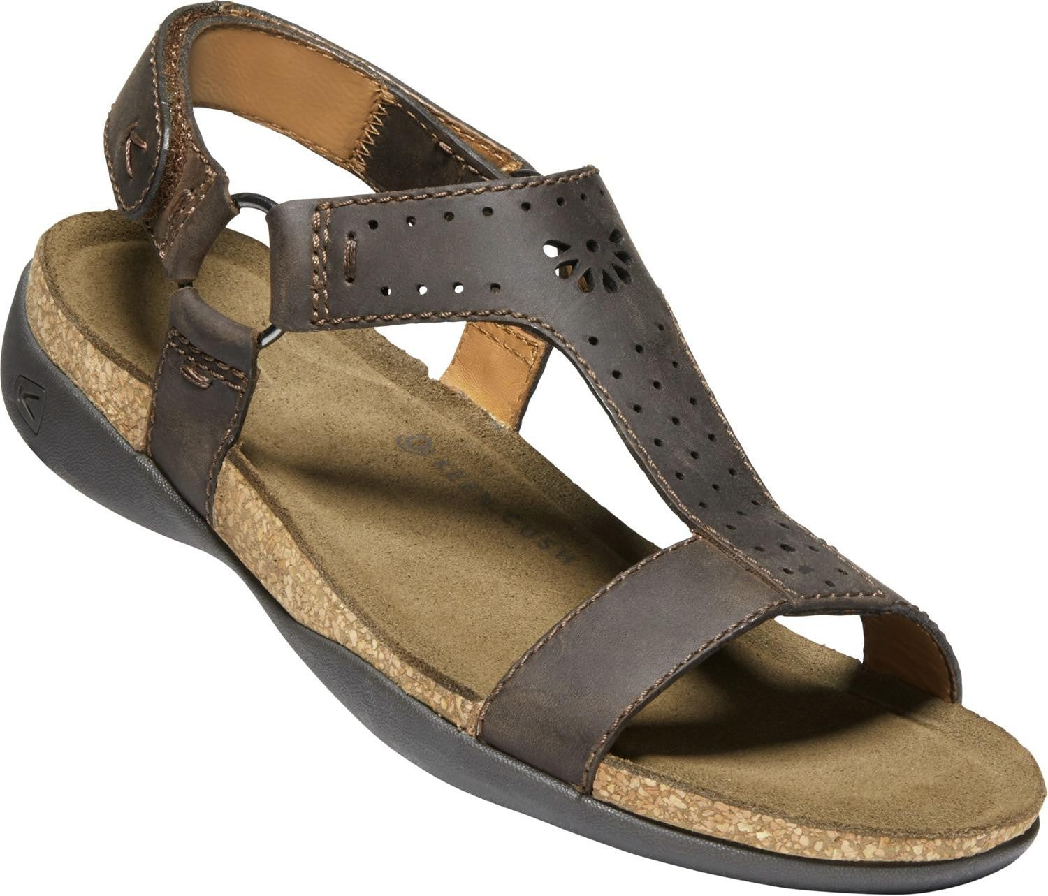 Kaci Ana T-Strap Sandal - dark earth - 5,5 US