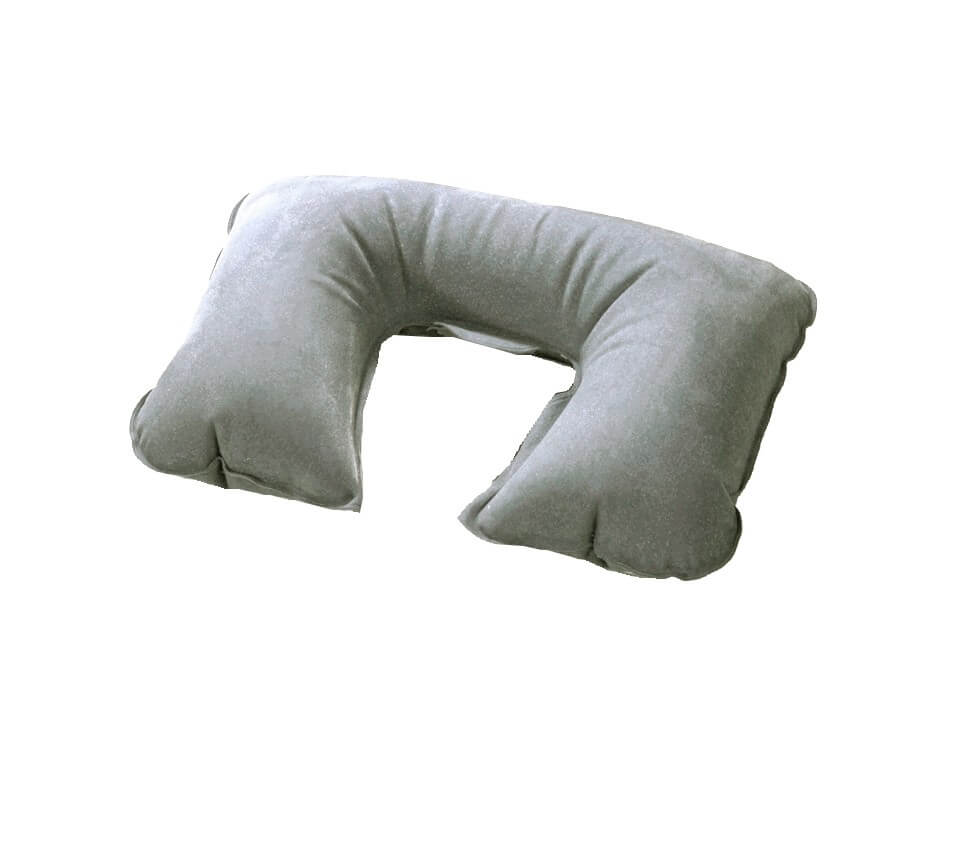 Nackenkissen aufblasbar - Grau - -
