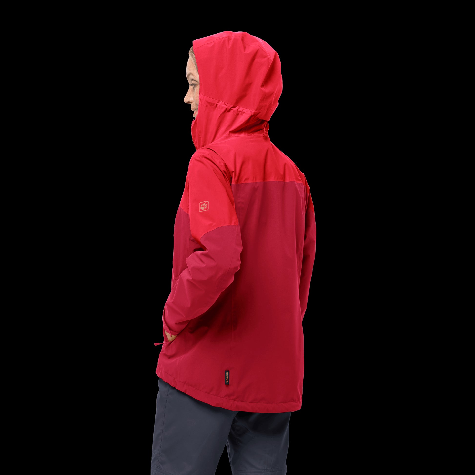 GO HIKE JACKET W - bright scarlet - S