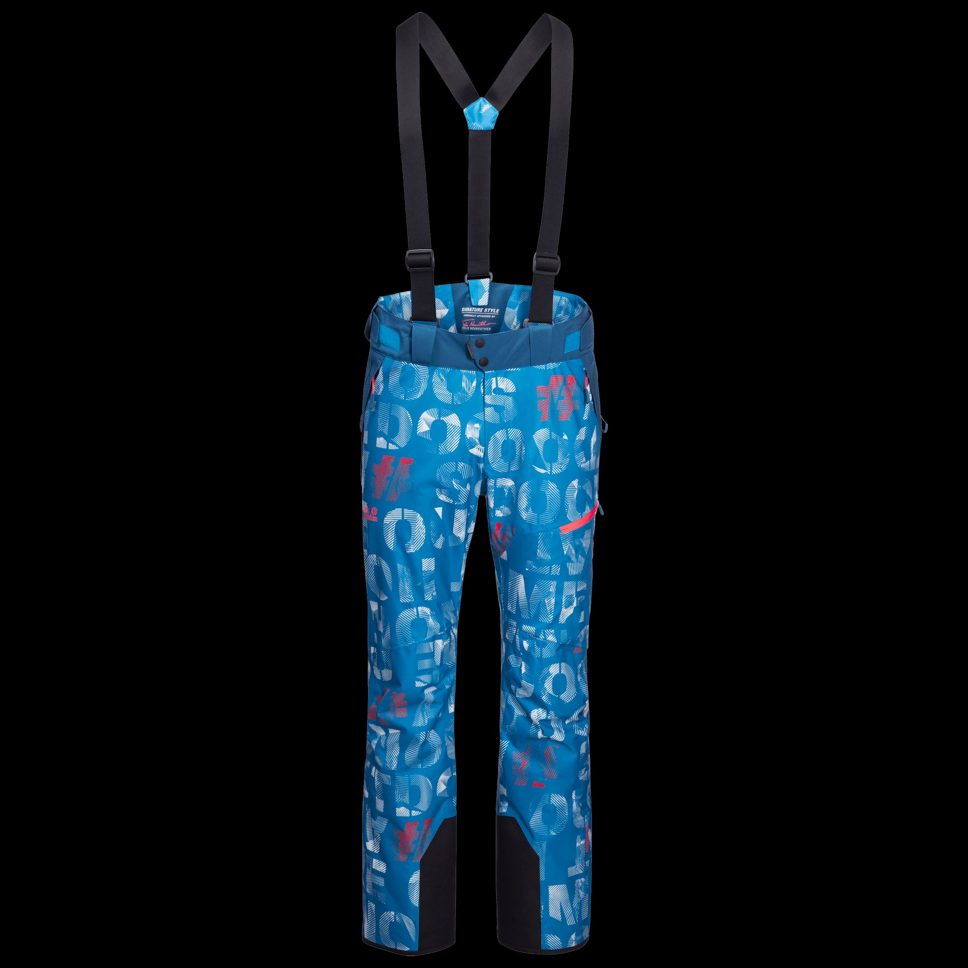BIG SNOW PANTS M - blue pacific all over - 46