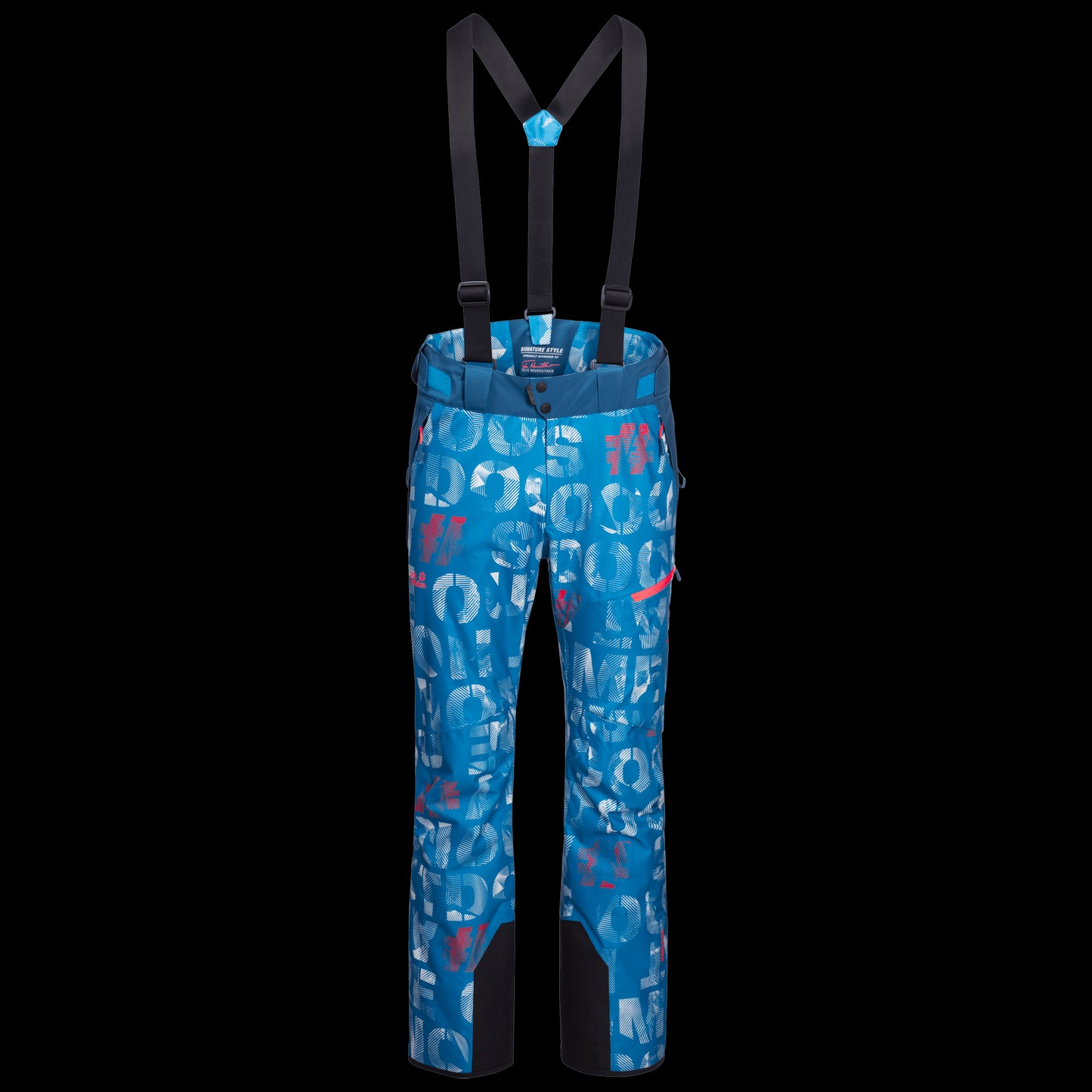 BIG SNOW PANTS M - blue pacific all over - 46