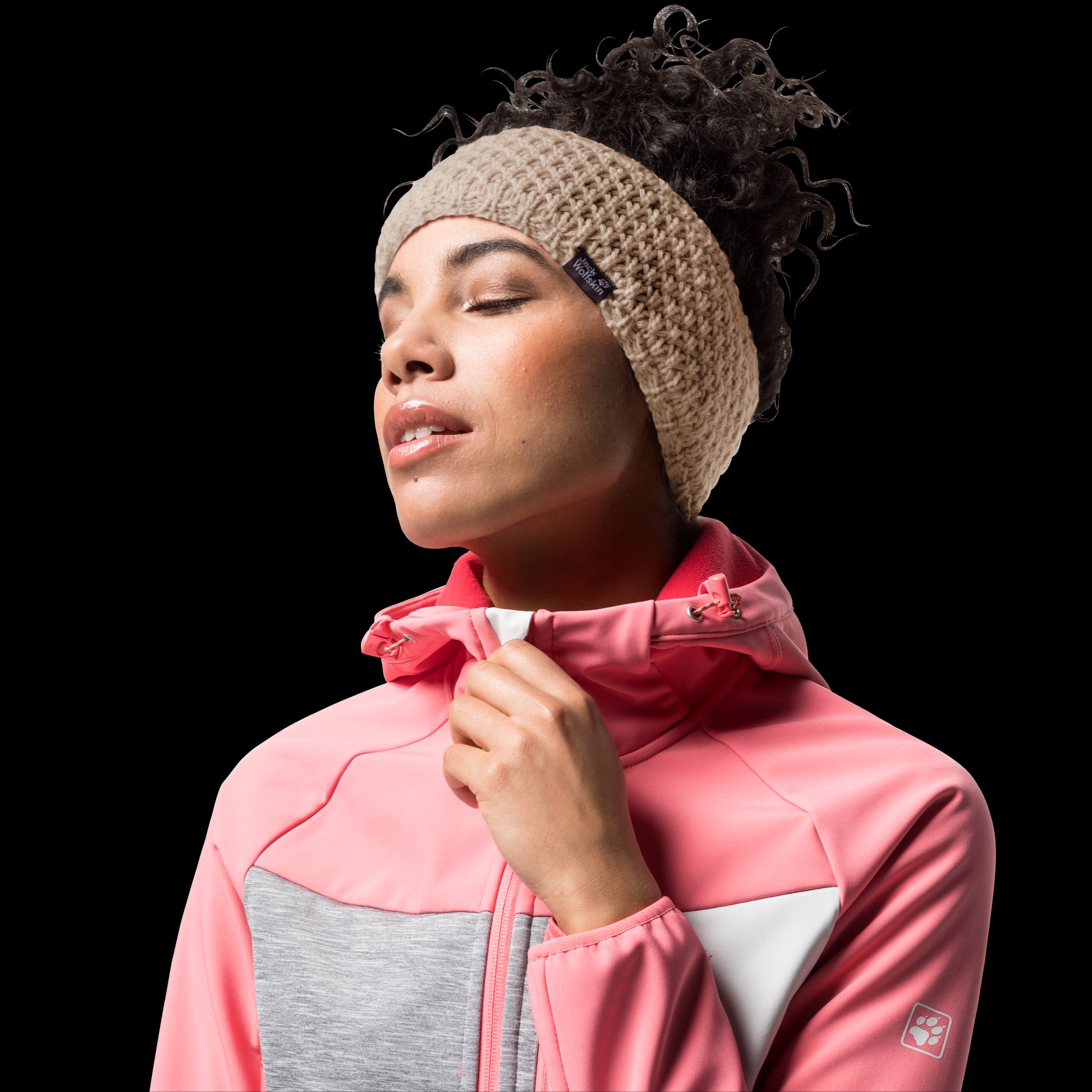 HIGHLOFT KNIT HEADBAND WOMEN - beige - S