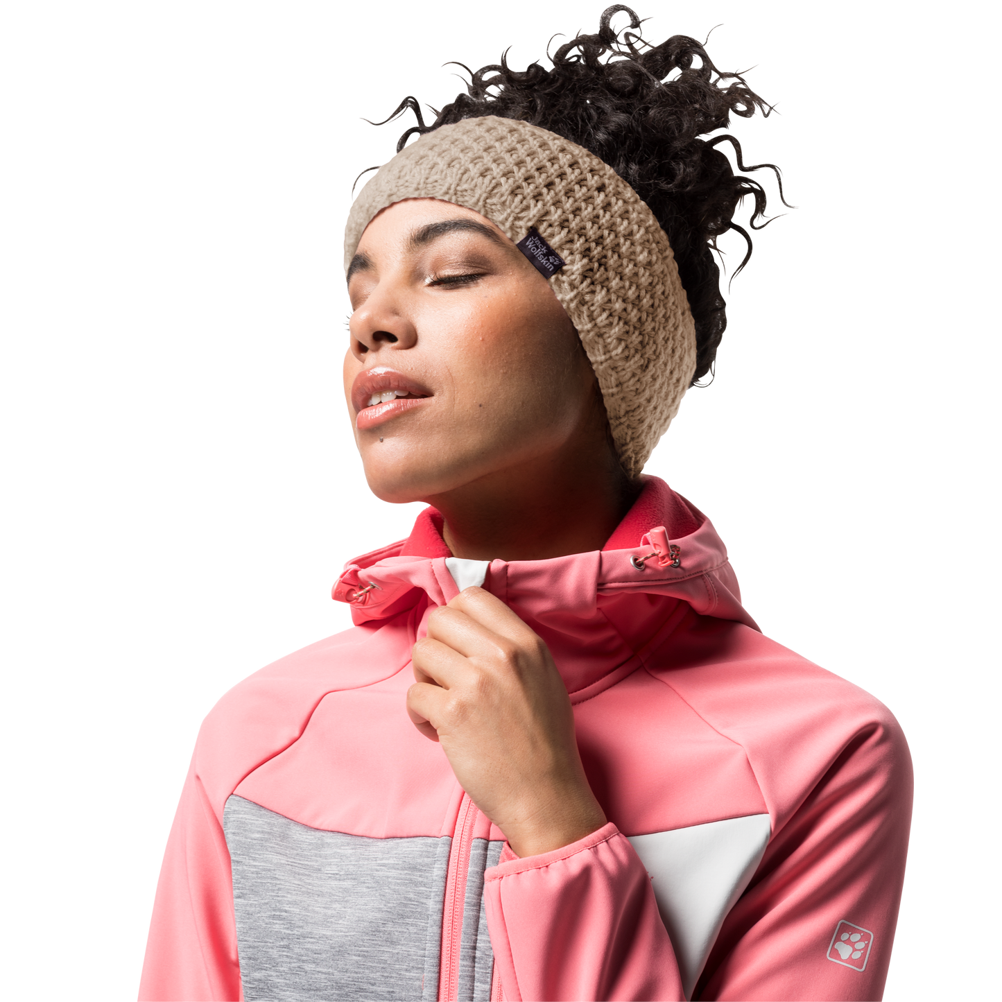 HIGHLOFT KNIT HEADBAND WOMEN - beige - S