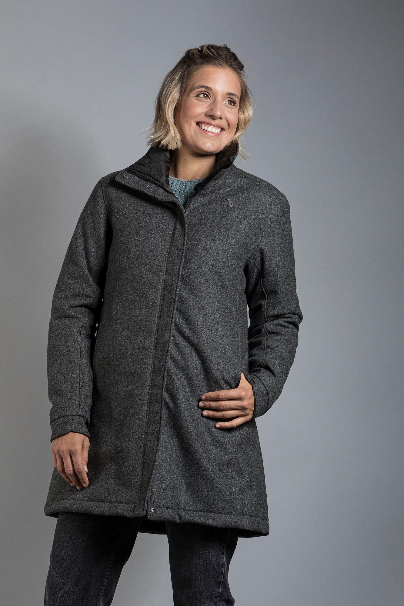 Vejr W's Coat - Pebble Grey - 34 Damen