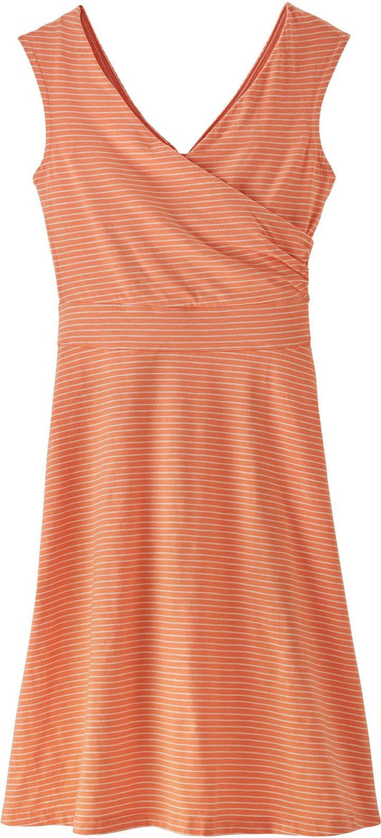 Porch Song Dress Ws - high tide: tigerlily orange - XS