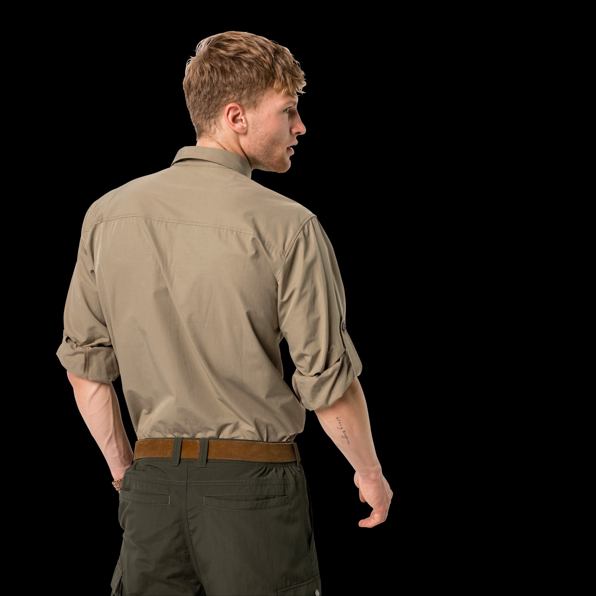 LAKESIDE ROLL-UP SHIRT M - sand dune - XXL