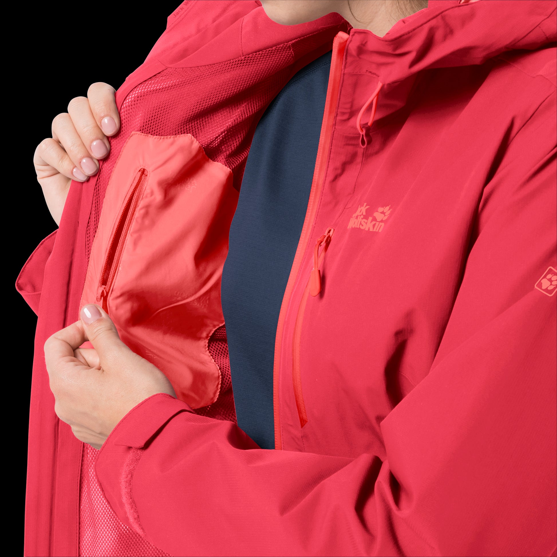 EAGLE PEAK JACKET W - tulip red - S