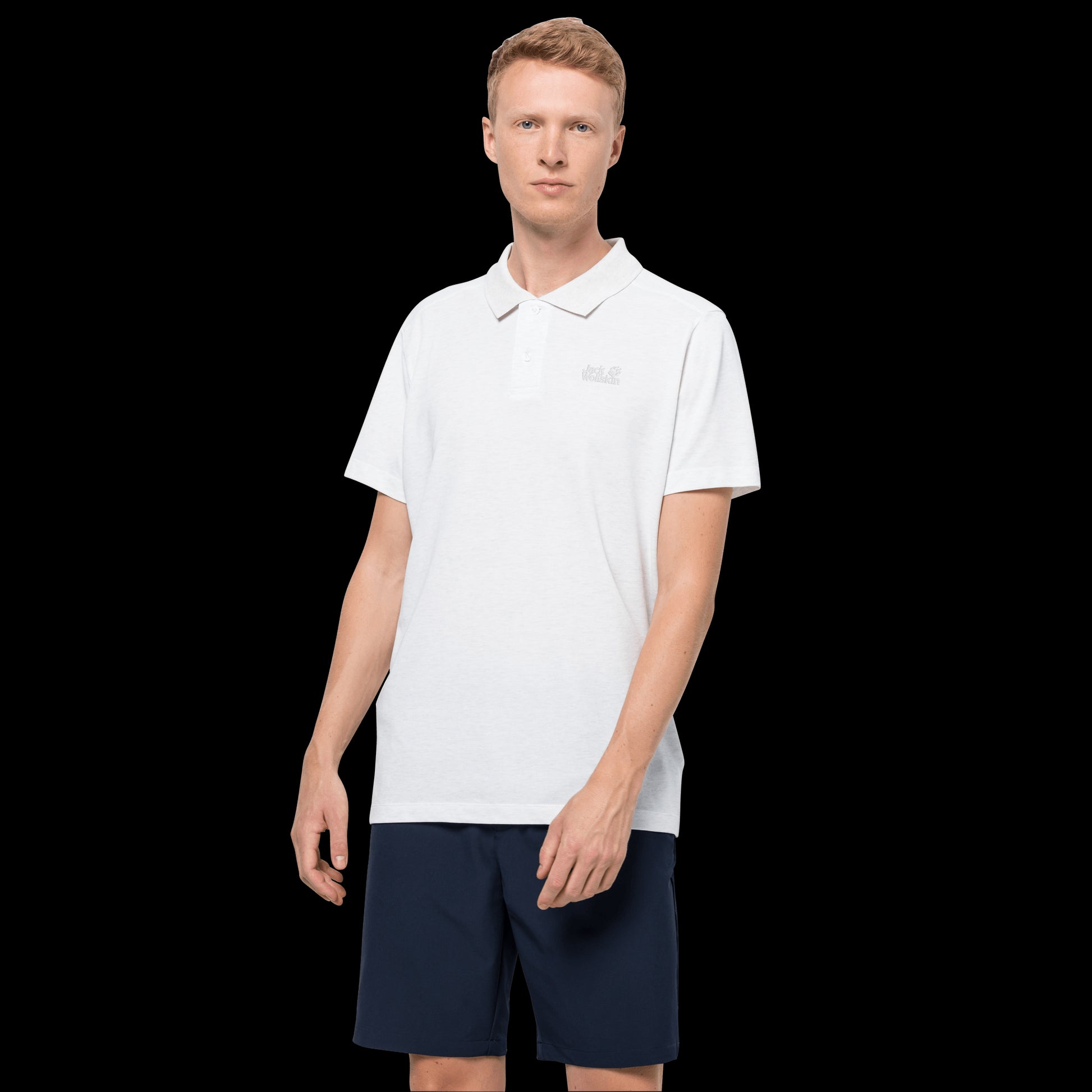 PIQUE POLO MEN - white rush - XXL