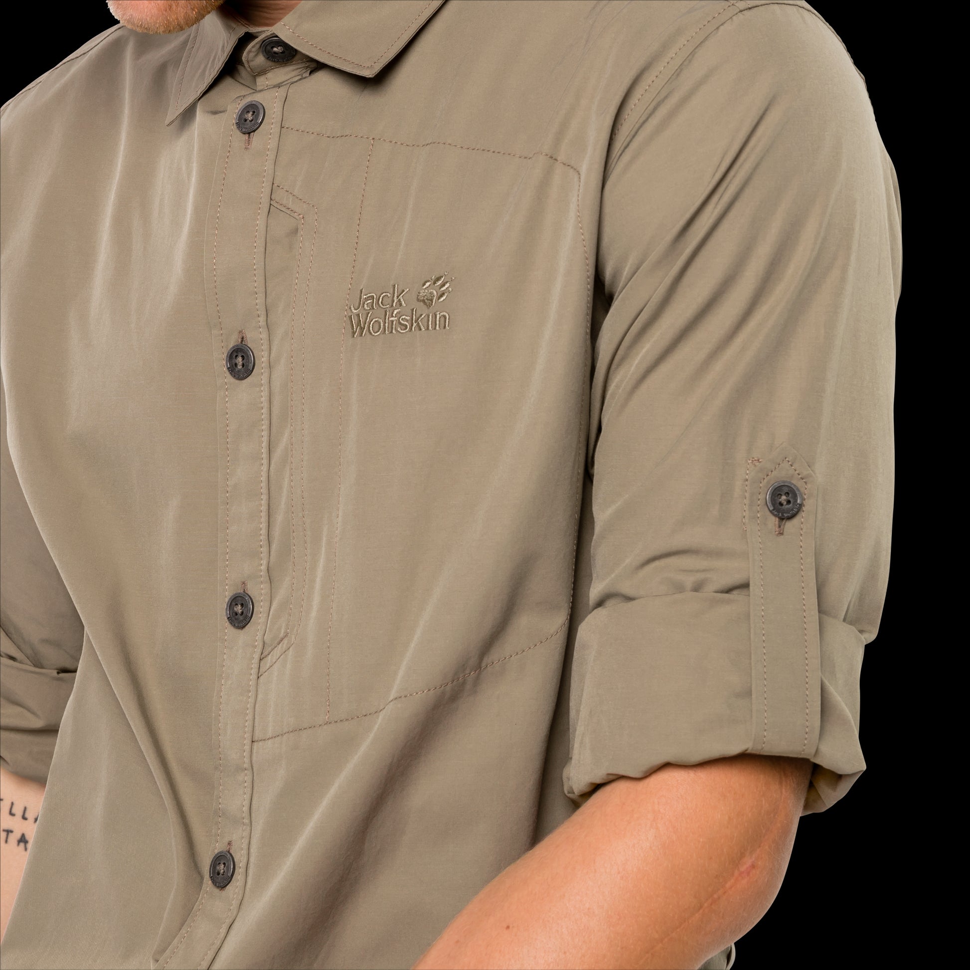 LAKESIDE ROLL-UP SHIRT M - sand dune - XXL