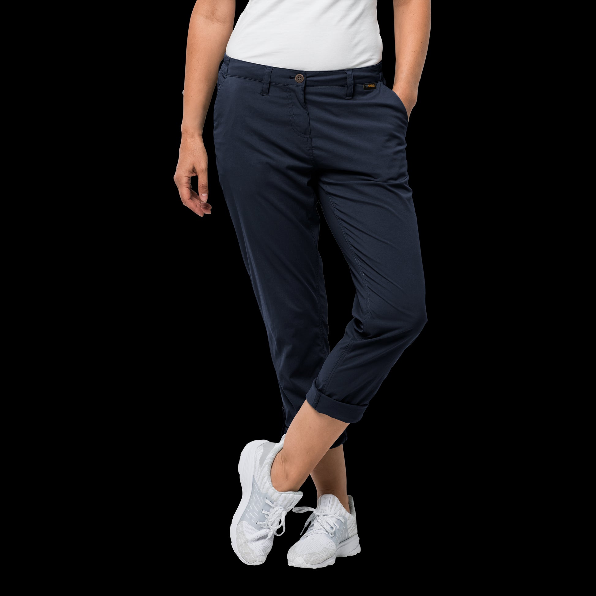 DESERT ROLL-UP PANTS W - Midnight Blue - 76