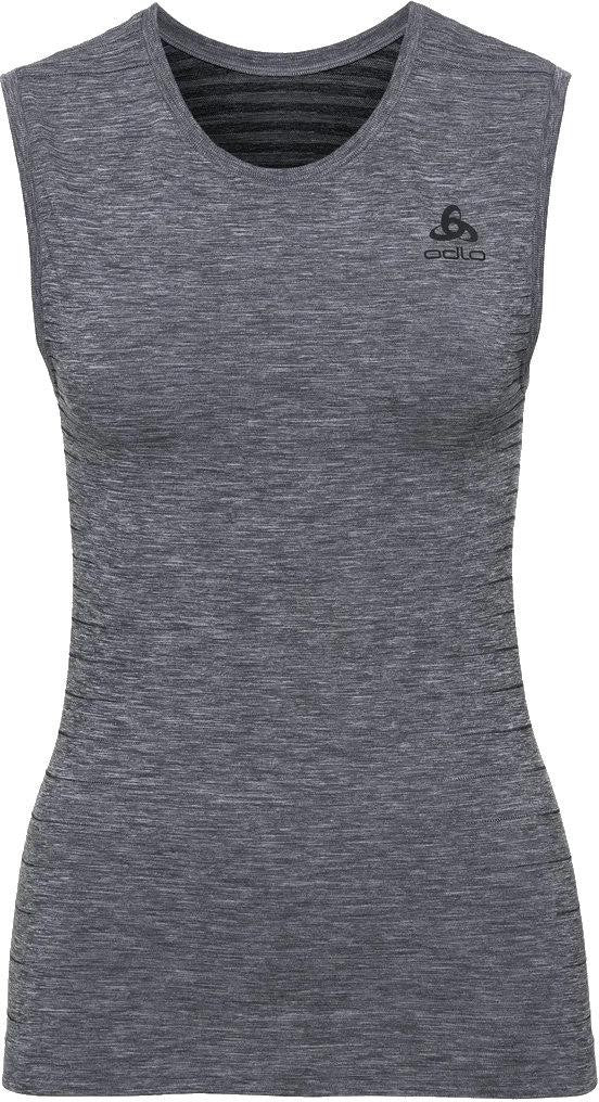 Slim Crew Neck Singlet - grey melange - S