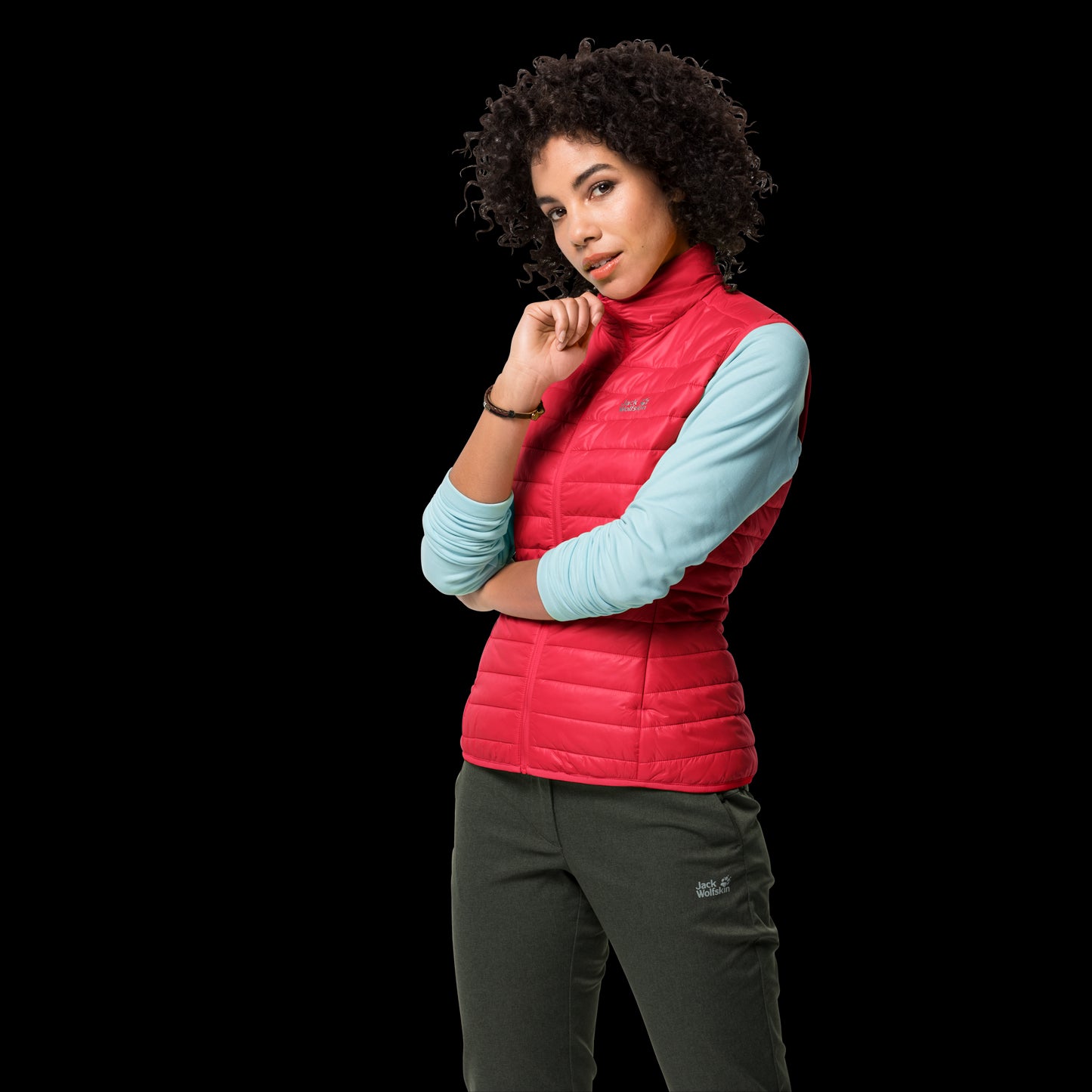 JWP VEST W - tulip red - S