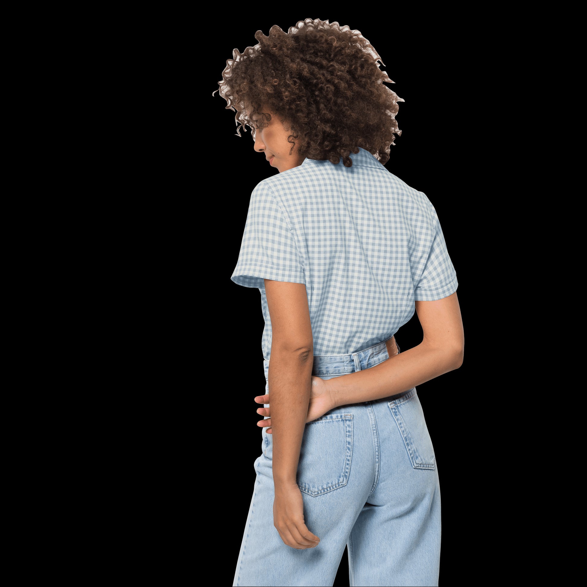 KEPLER SHIRT WOMEN - Blue Fog Checck - S