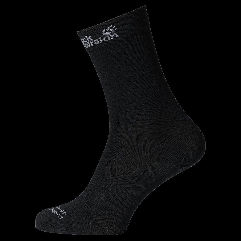 MERINO CLASSIC CUT SOCKS - Black - 35-37