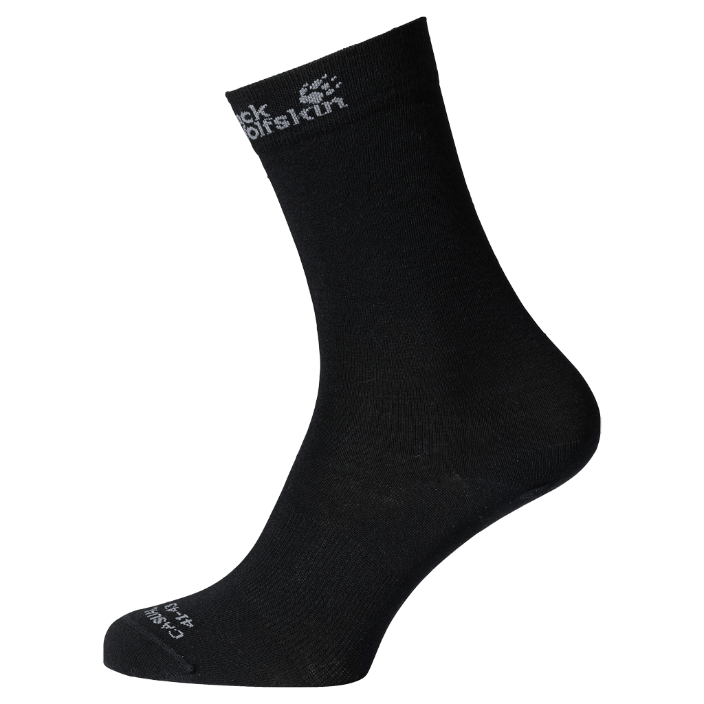 MERINO CLASSIC CUT SOCKS - Black - 35-37