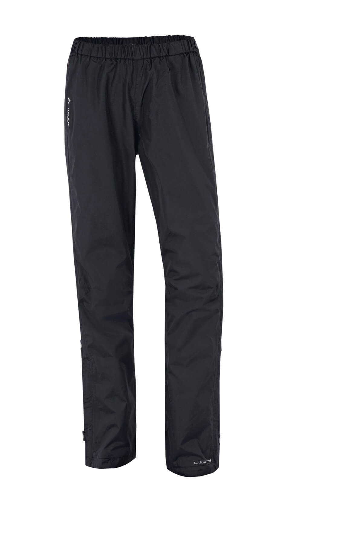 Fluid Full-Zip Pants Wo - Black - 34 Damen