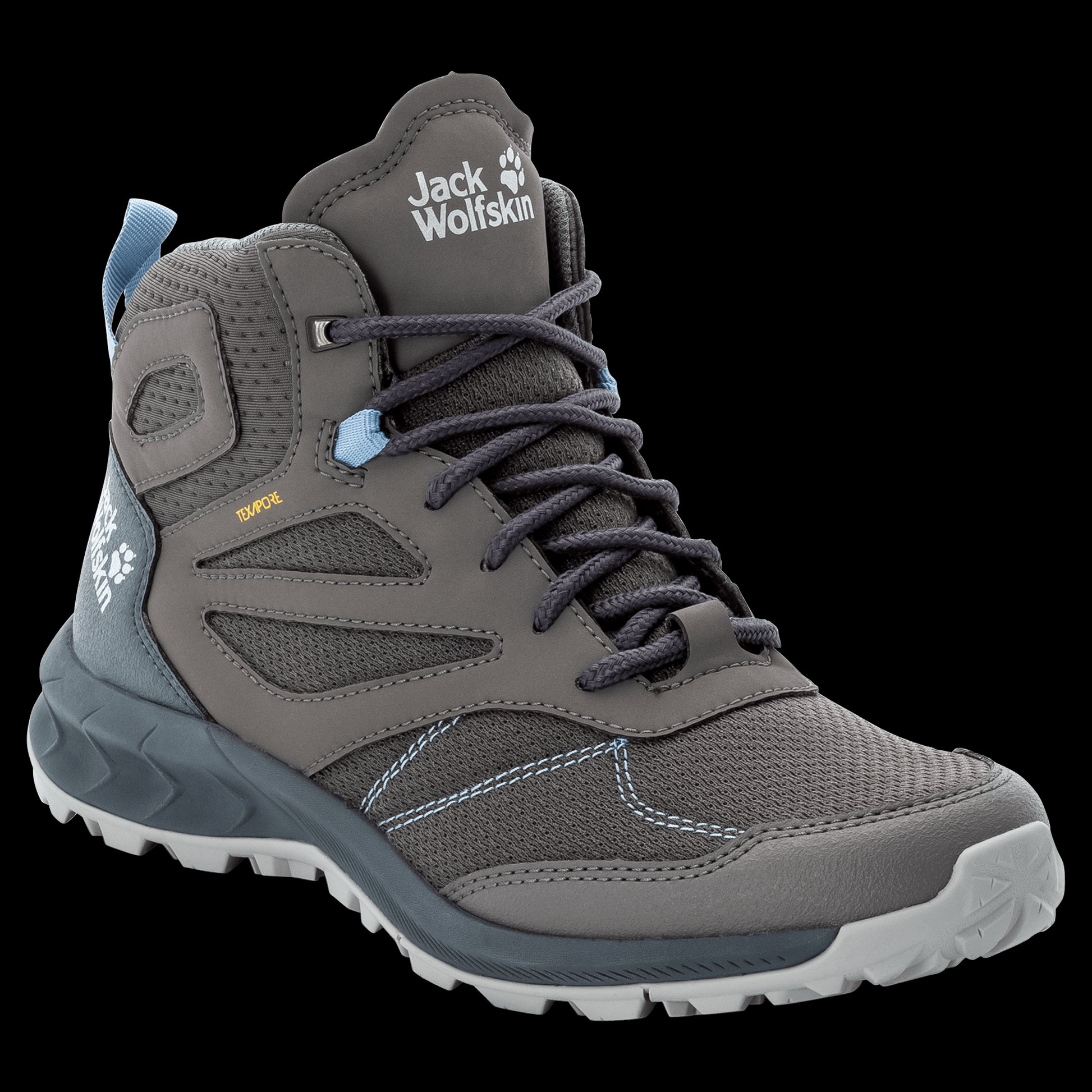 WOODLAND TEXAPORE MID W - grey / light blue - 6