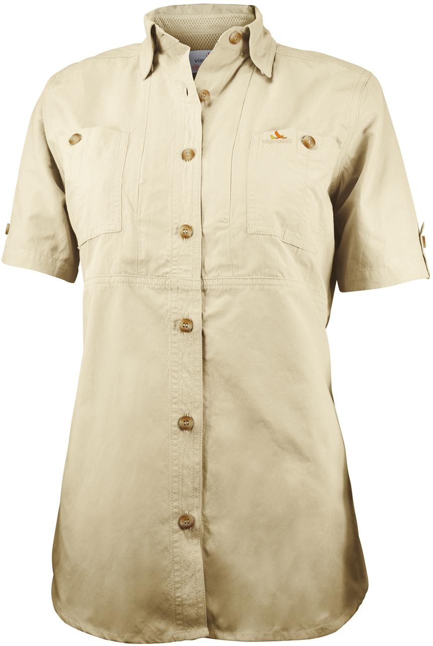 Eanes Damenhemd Kurzarm - Sand - 34 Damen