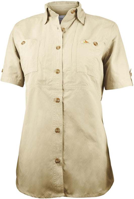 Eanes Damenhemd Kurzarm - Sand - 34 Damen