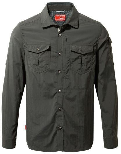 NosiLife Adventure II LS Shirt Ms - black pepper - XL