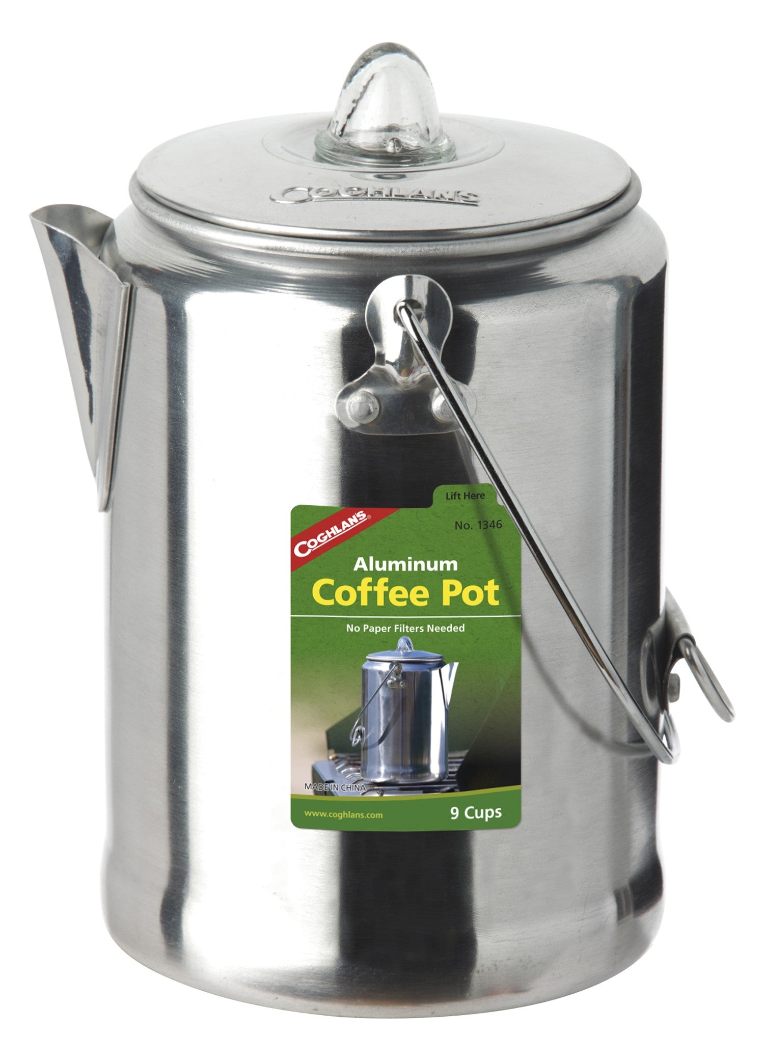Aluminium Percolator-Kaffee-Kanne - alu - -
