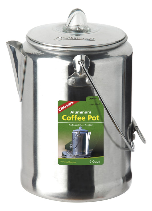 Aluminium Percolator-Kaffee-Kanne - alu - -