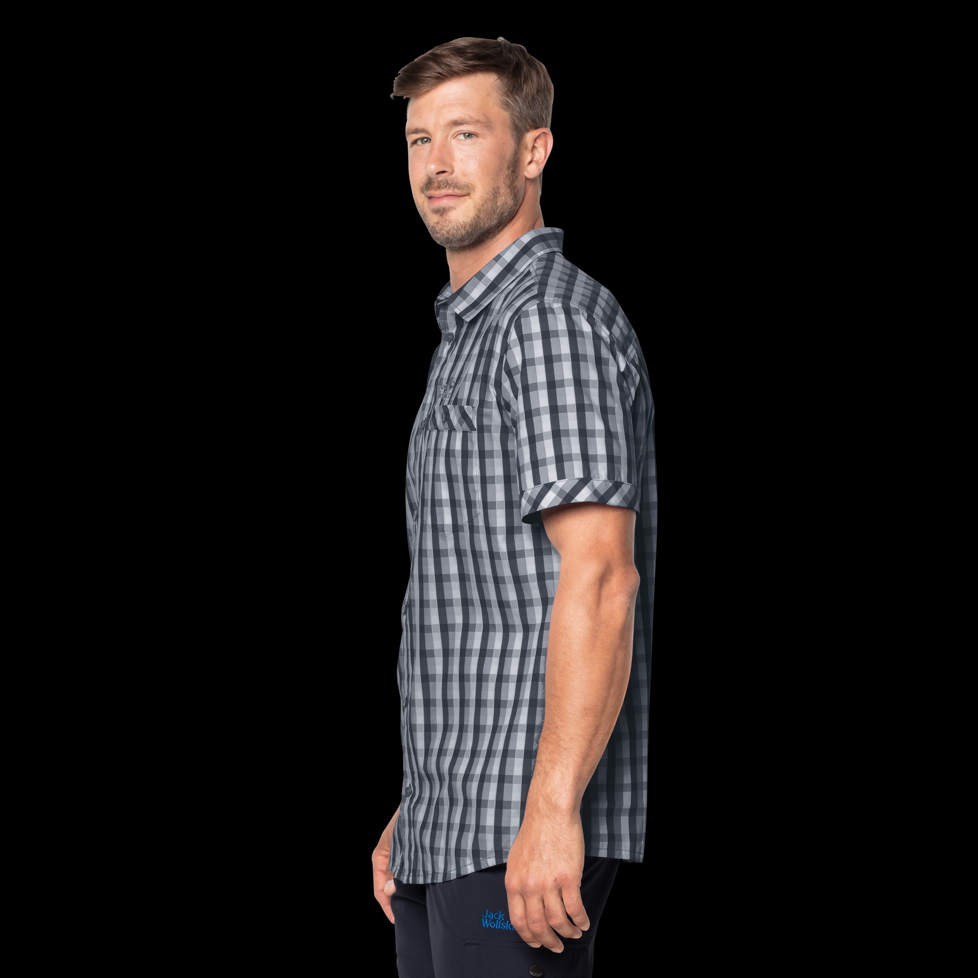 NAPO RIVER SHIRT - pebble grey checks - XXL