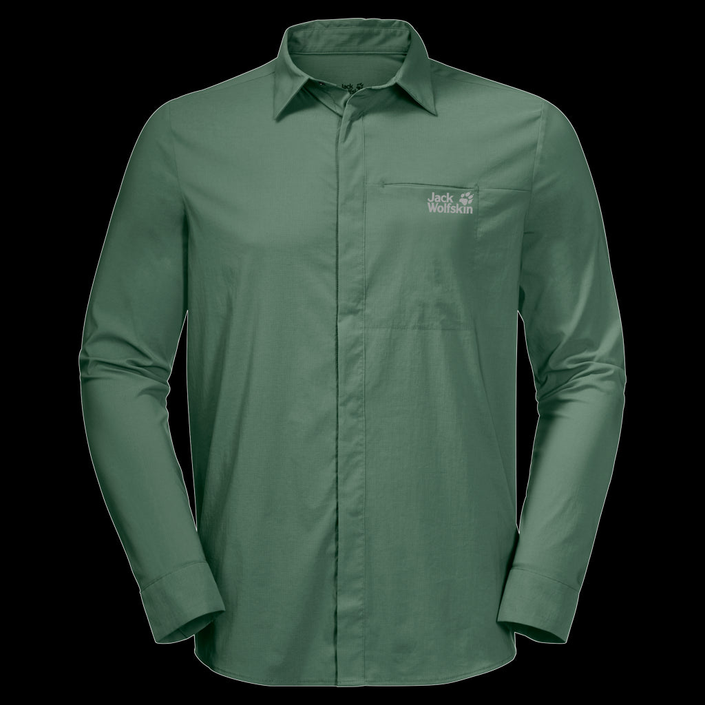 JWP LS SHIRT M - sage - M